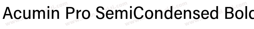 Acumin Pro SemiCondensed Bold字体转换